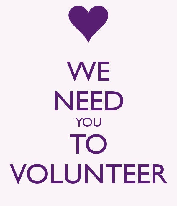 Volunteers needed!